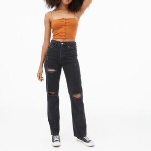 #82 Aeropostale Black 90s Baggy Jeans
